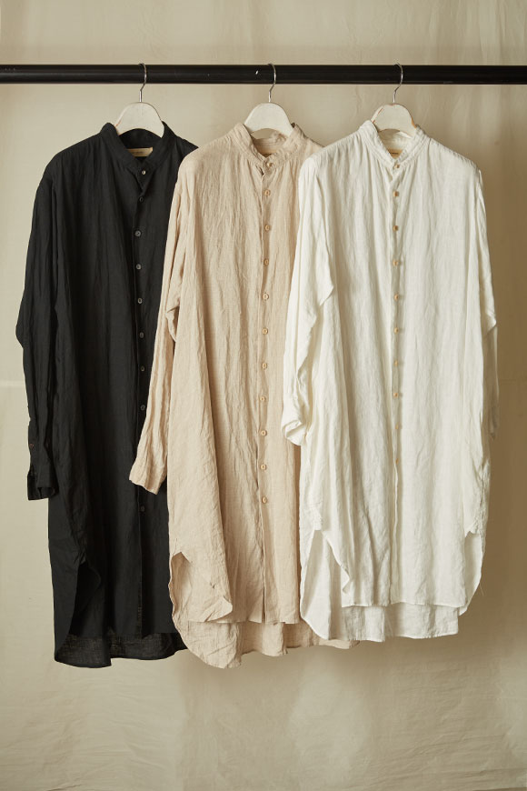 suzuki takayuki long shirt ロングシャツ nude - ワンピース