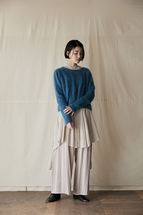 brushed knitting pullover Ⅰ | esseism