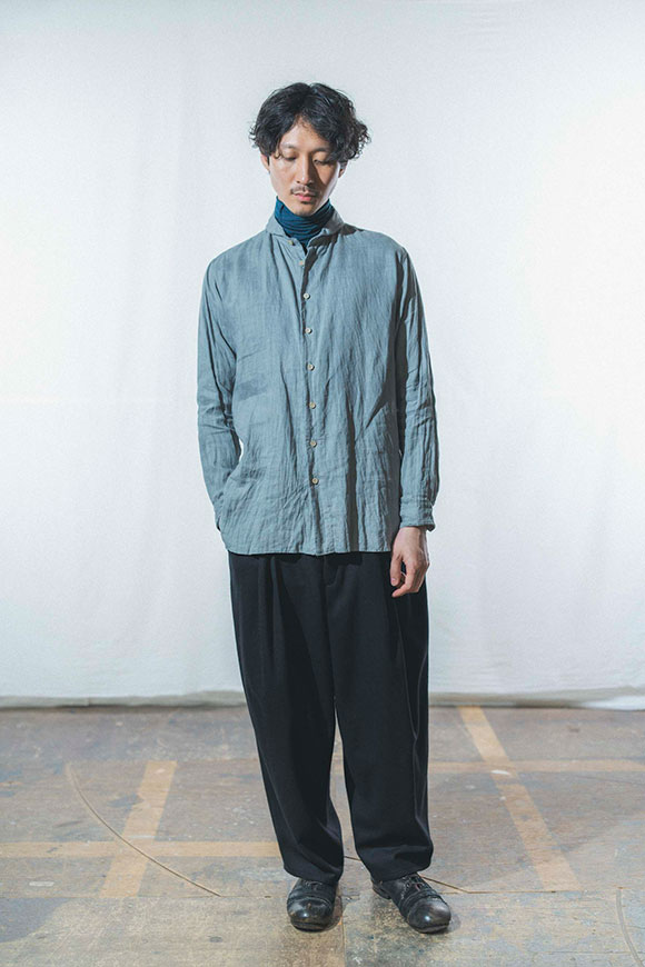 one-piece shawl-collar shirt Ⅰ | esseism